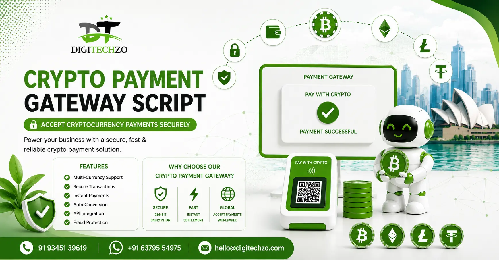 Crypto Payment Gateway Script – Accept Cryptocurrency Payments Securely