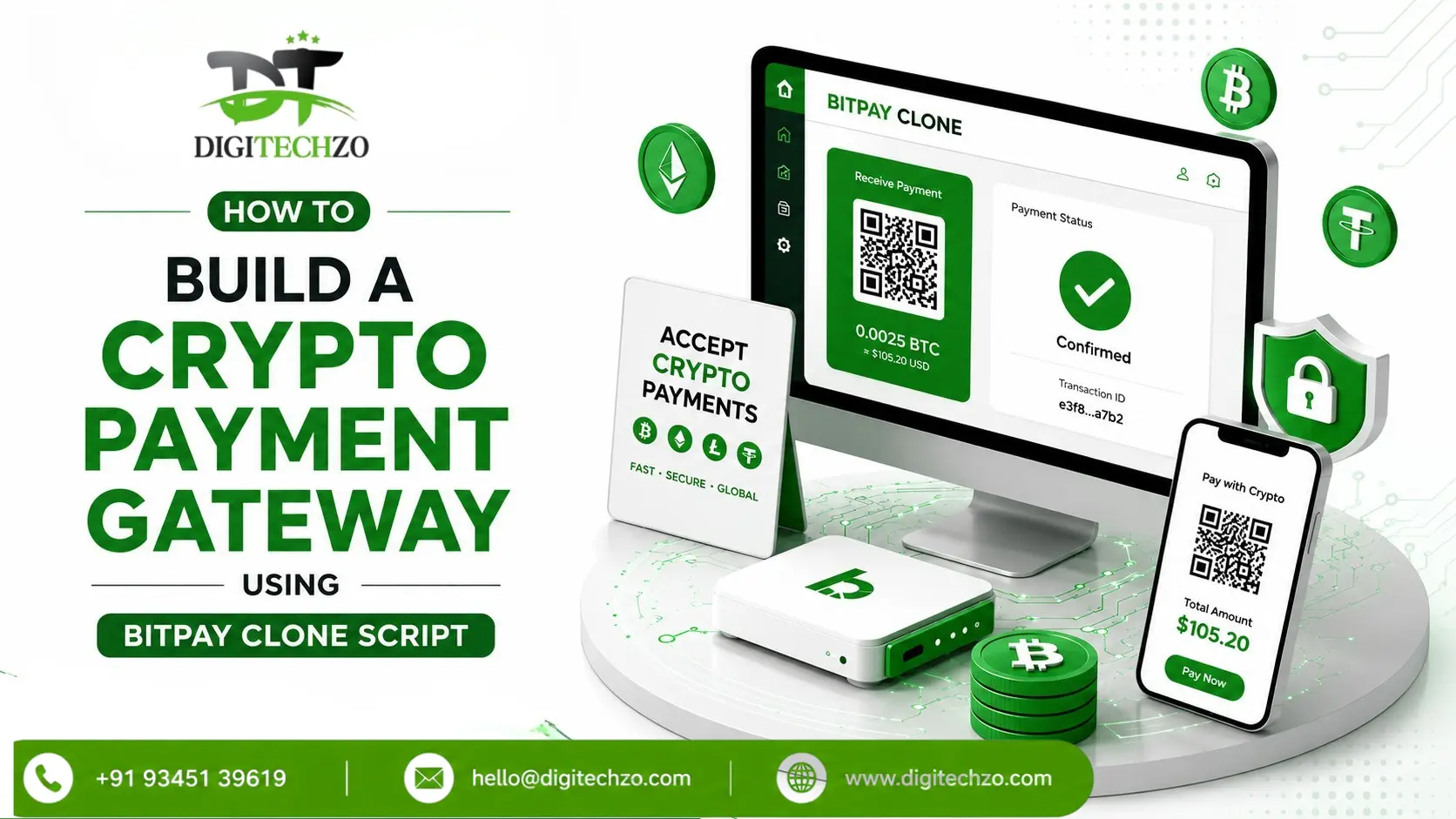 How to Build a Crypto Payment Gateway Using a BitPay Clone Script