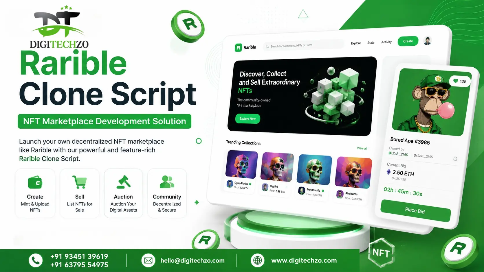 Rarible Clone Script – NFT Marketplace Development Solution