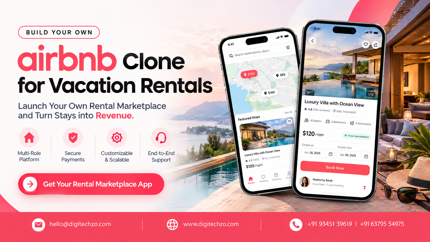 Airbnb Clone: How to Launch Your Own Vacation Rental Marketplace
