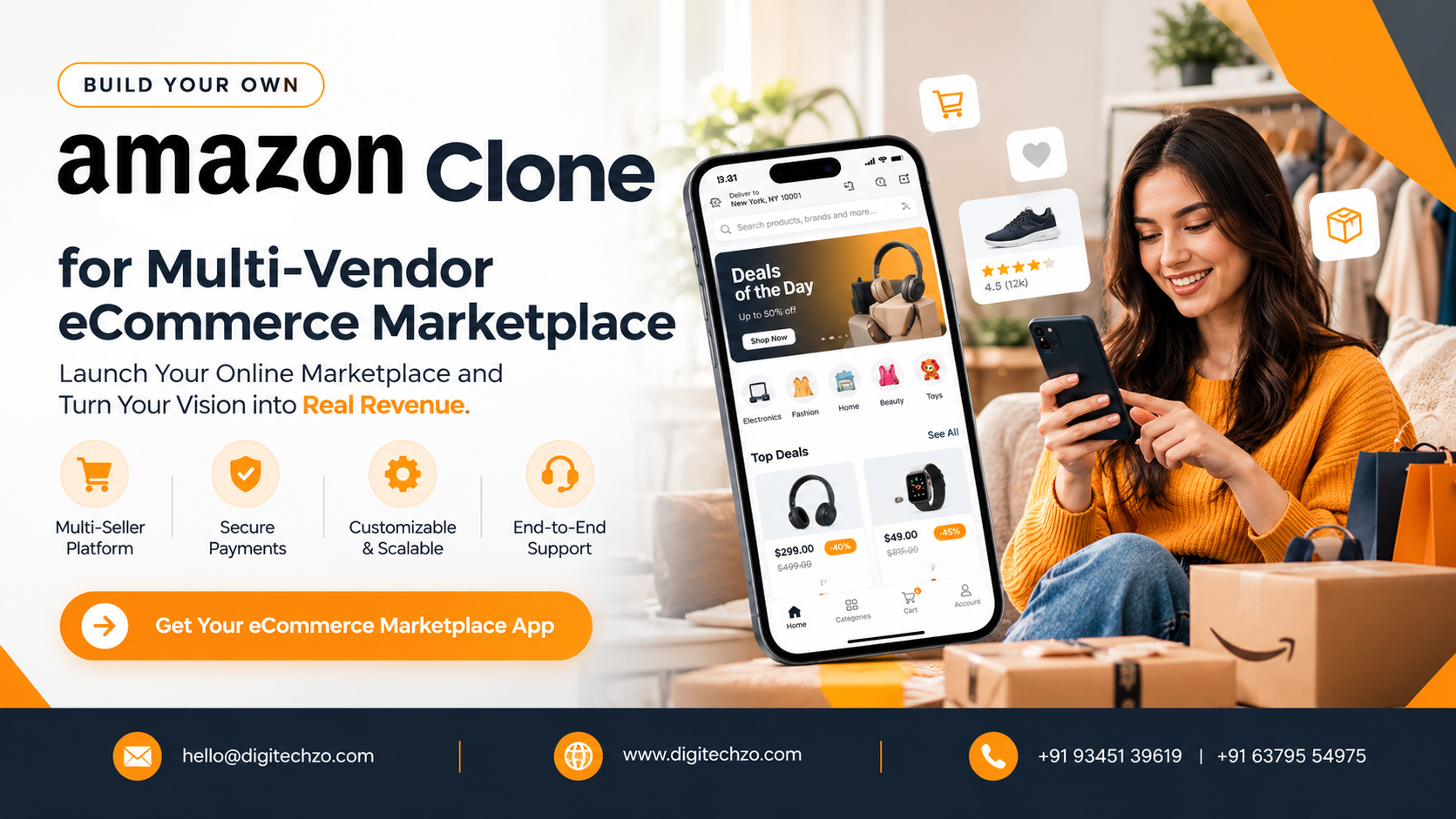 Amazon Clone: Build a Scalable Multi-Vendor eCommerce Marketplace