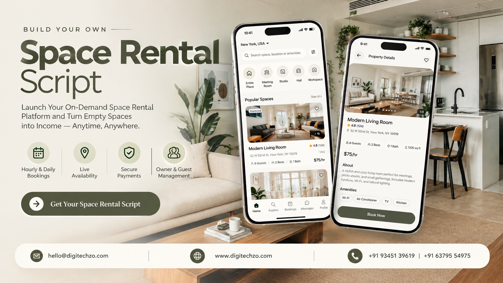 Space Rental Script: How to Build a Flexible Property Rental Platform